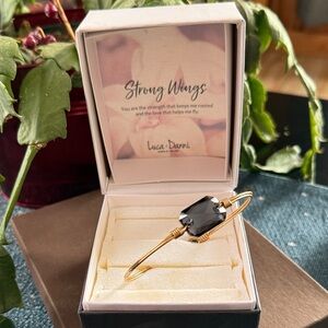 Luca + Danni Goldtone Bracelet with purple Stone